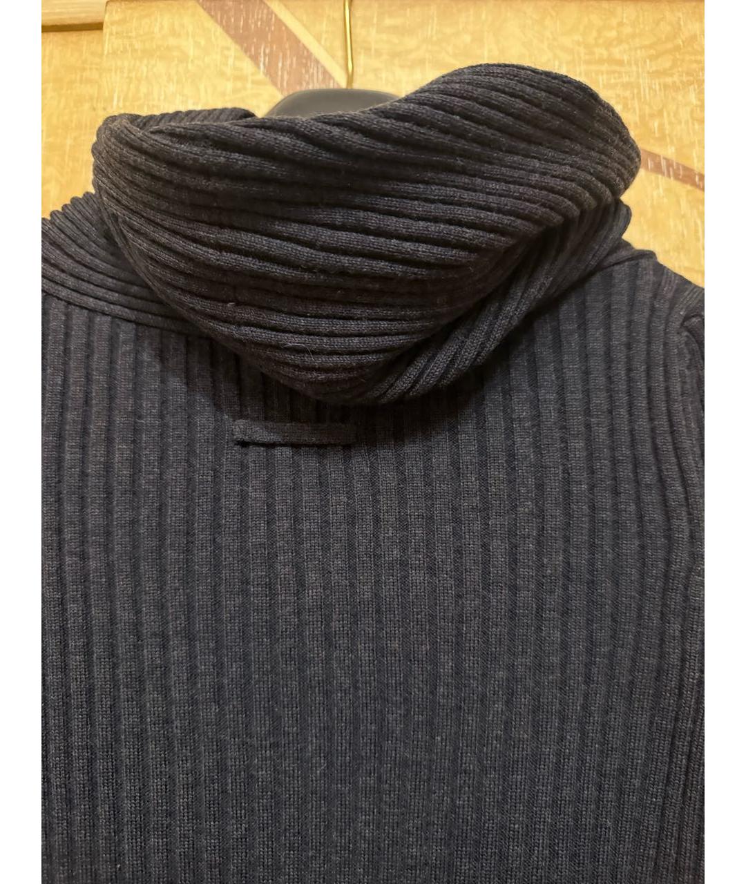 JEAN PAUL GAULTIER Антрацитовое шерстяное повседневное платье, фото 3