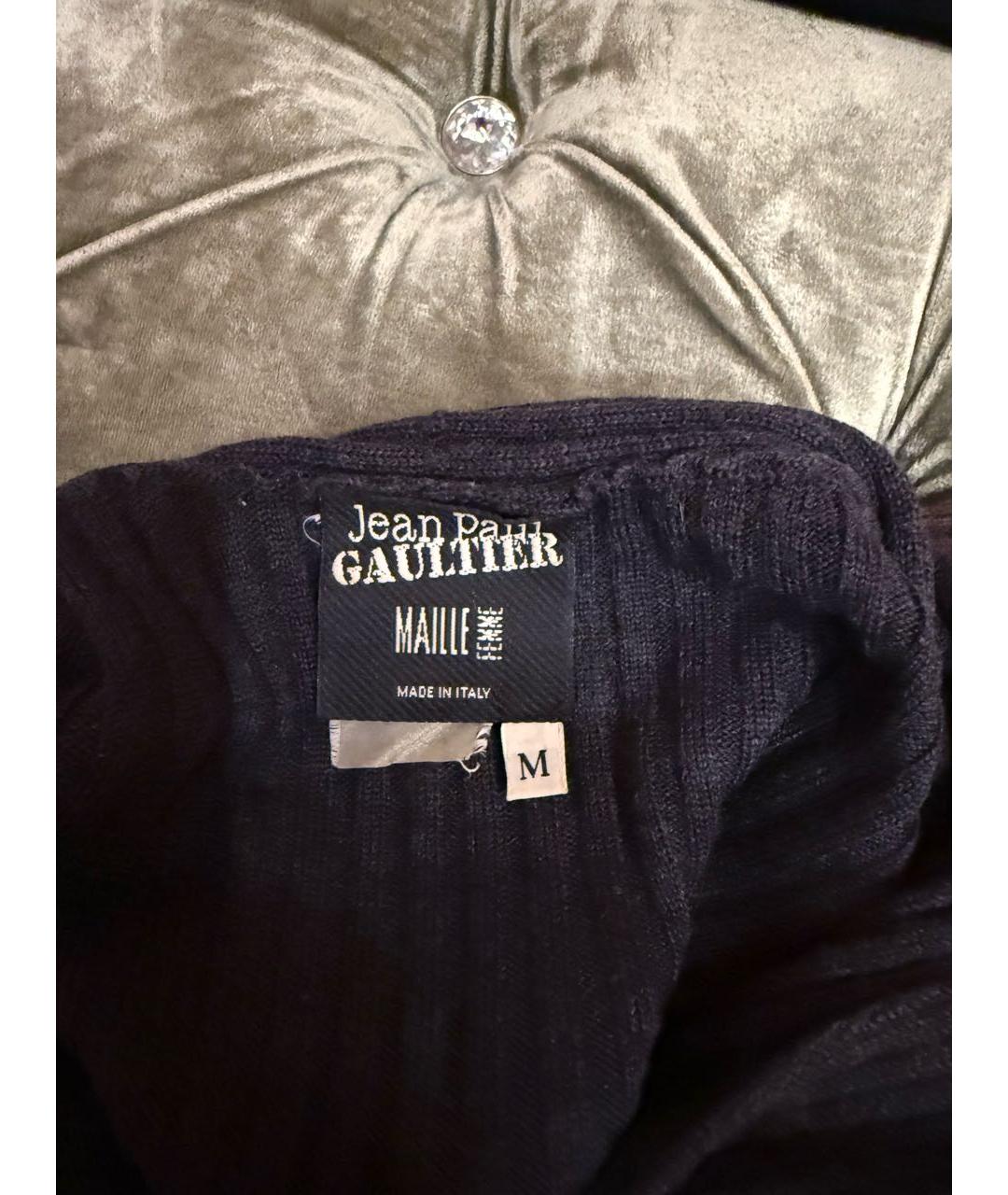 JEAN PAUL GAULTIER Антрацитовое шерстяное повседневное платье, фото 5