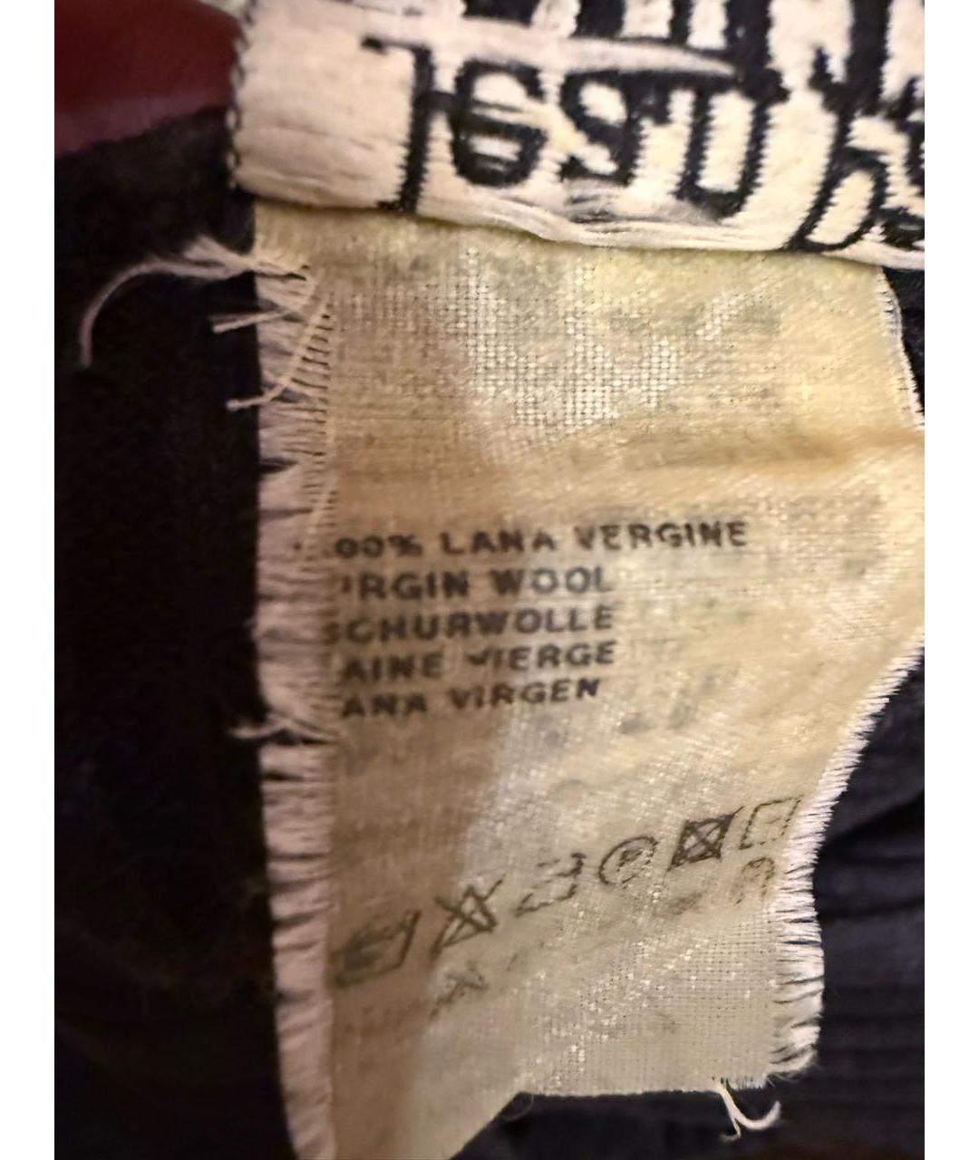 JEAN PAUL GAULTIER Антрацитовое шерстяное повседневное платье, фото 6