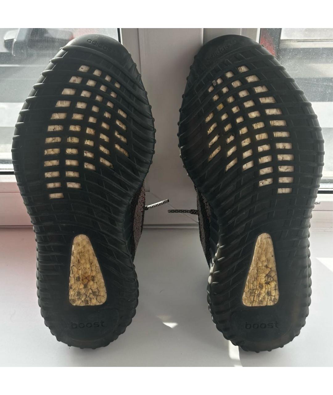 ADIDAS YEEZY Серые текстильные низкие кроссовки / кеды, фото 6