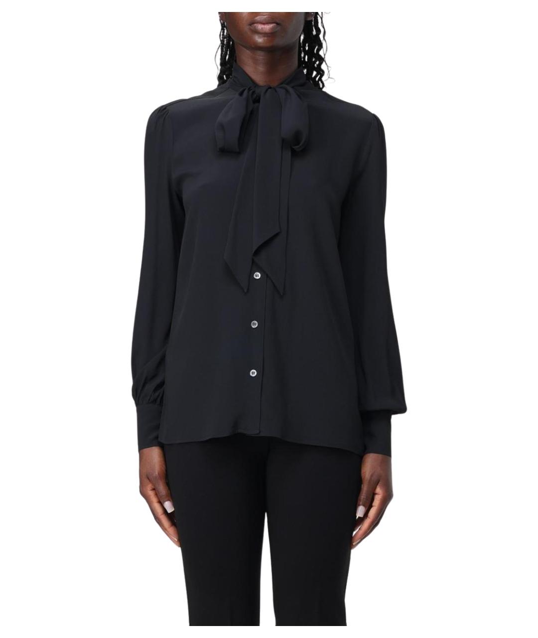 PINKO Черная ацетатная блузы, фото 1