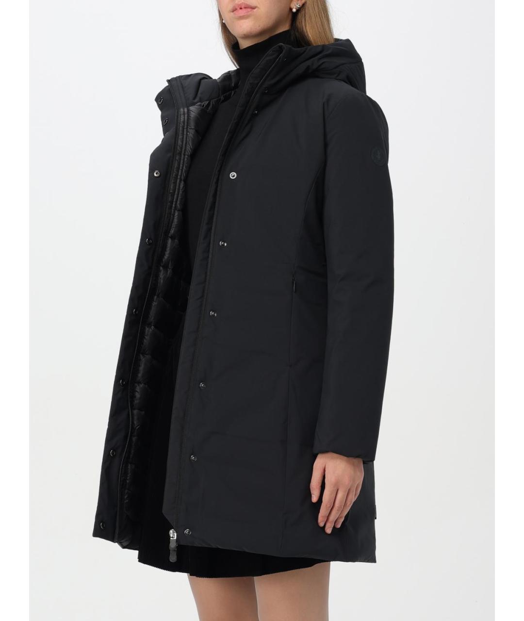 SAVE THE DUCK Черное пальто, фото 3