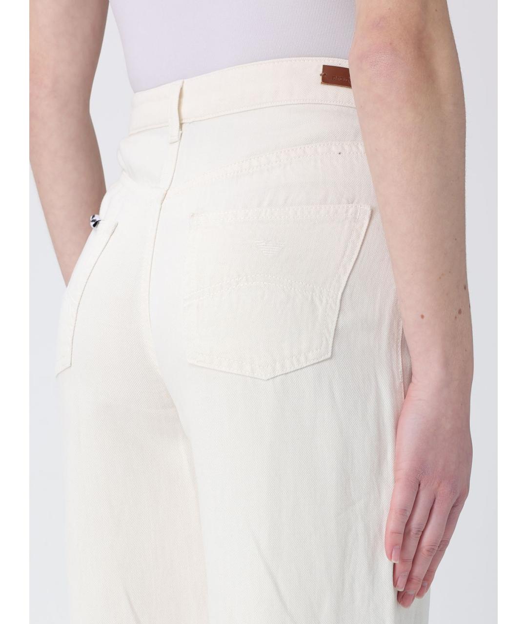 EMPORIO ARMANI Льняные прямые брюки, фото 3