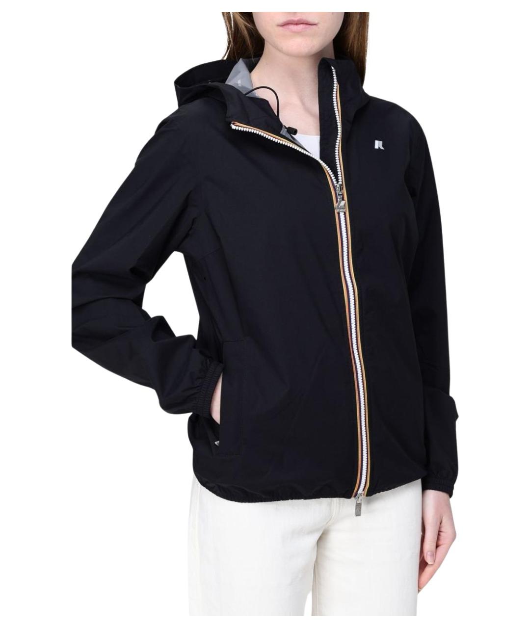 K-WAY Черная полиэстеровая куртка, фото 4