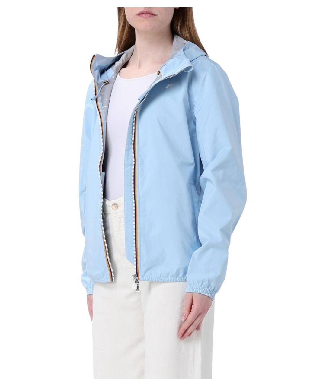 K-WAY Голубая полиэстеровая куртка, фото 3