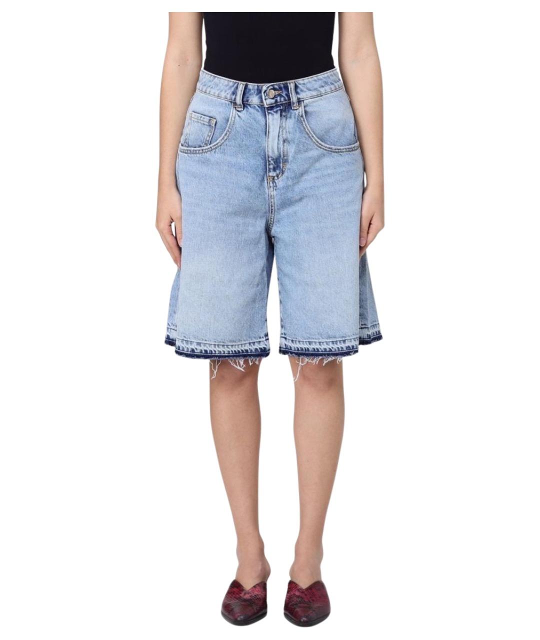 ICON DENIM Синие хлопковые шорты, фото 1