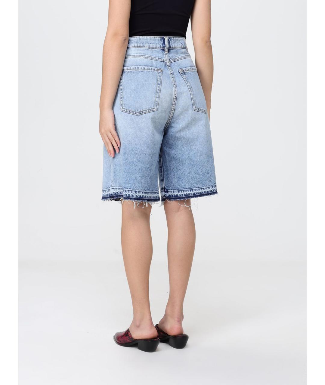 ICON DENIM Синие хлопковые шорты, фото 2