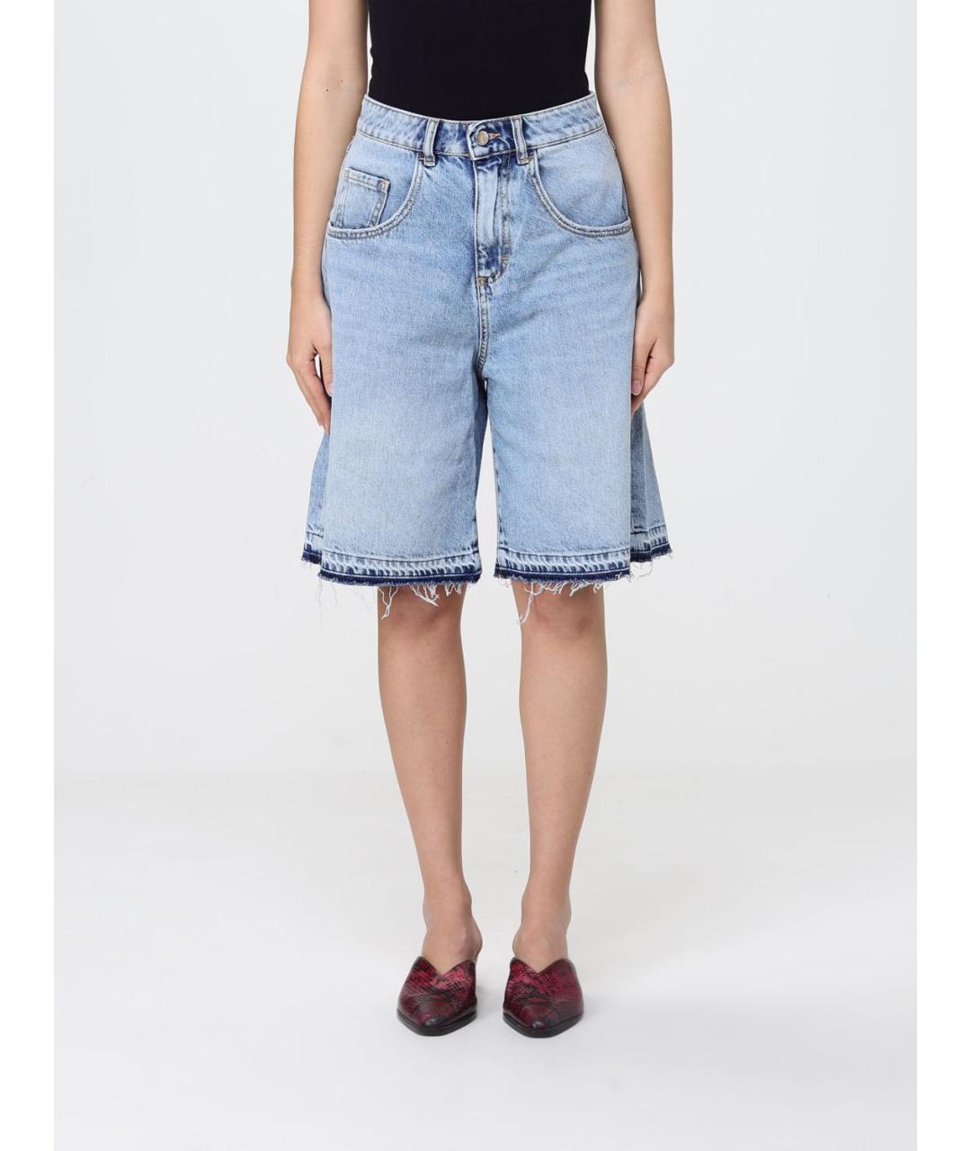 ICON DENIM Синие хлопковые шорты, фото 4
