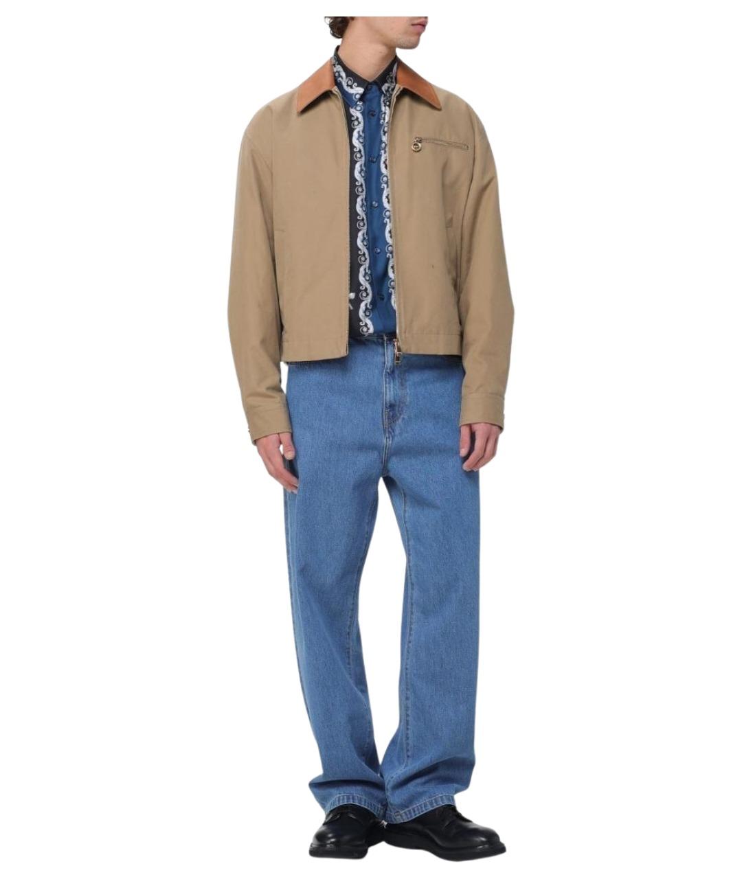 VERSACE Бежевая хлопковая куртка, фото 2