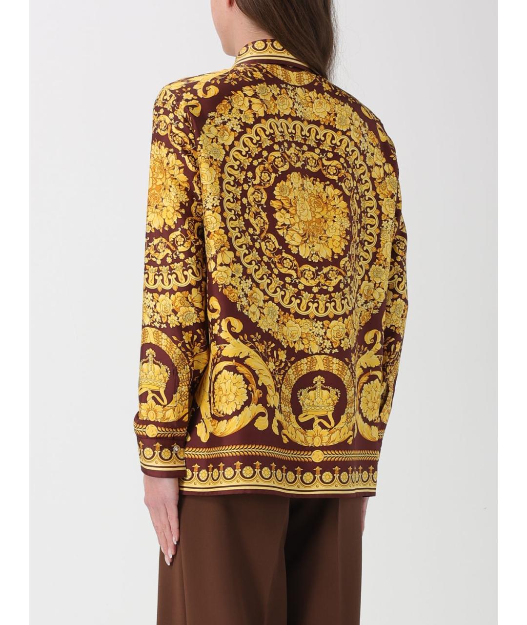 VERSACE Мульти шелковая рубашка, фото 3