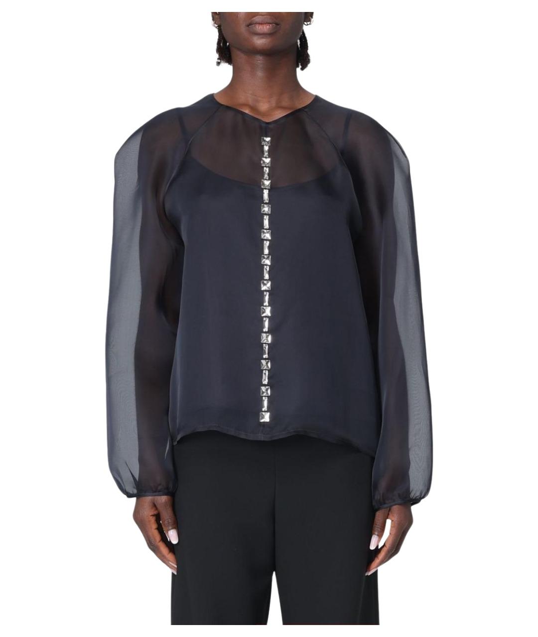 FABIANA FILIPPI Синяя шелковая блузы, фото 1