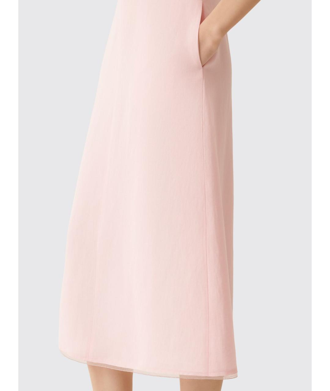 FABIANA FILIPPI Розовое вискозное повседневное платье, фото 3