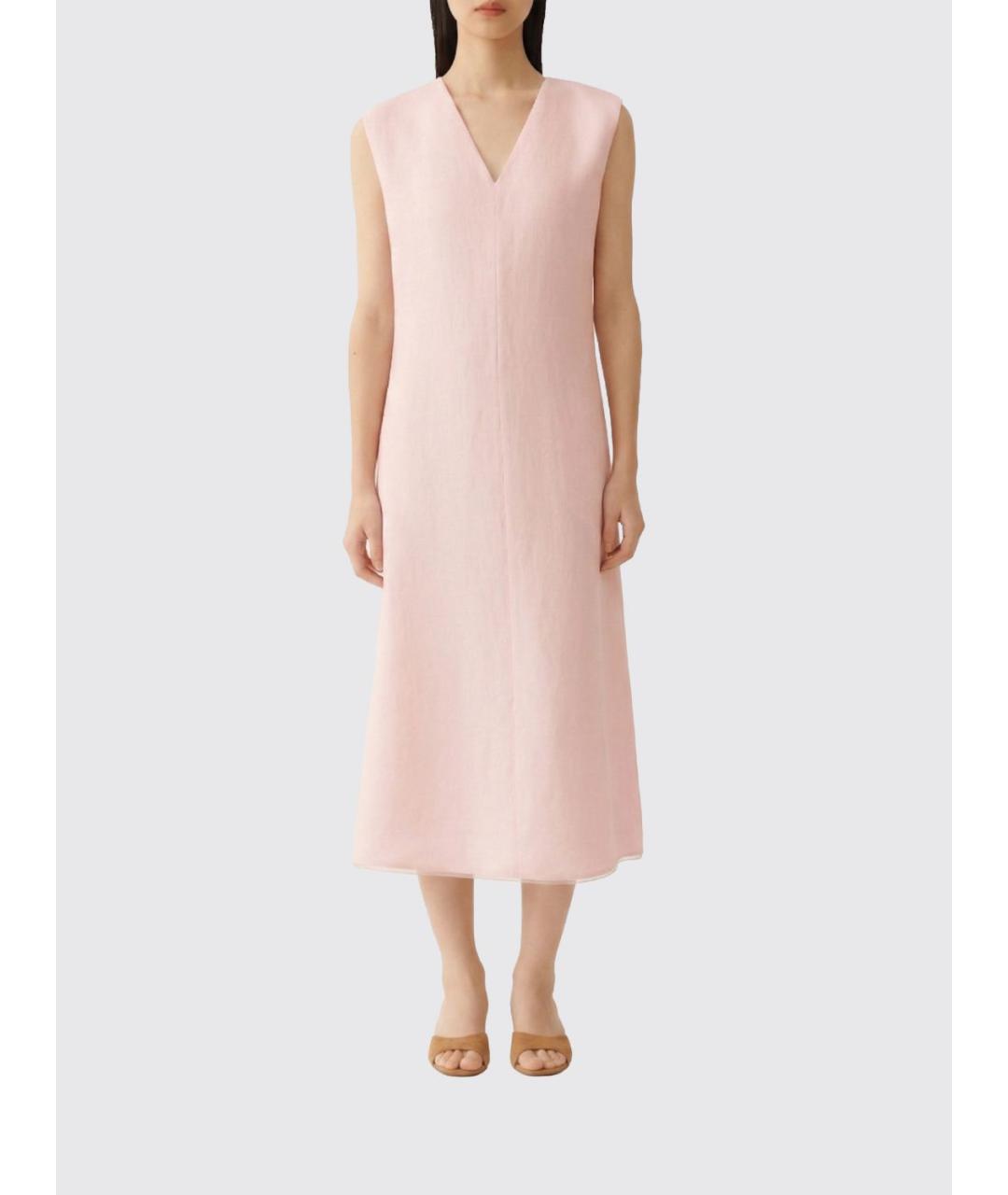 FABIANA FILIPPI Розовое вискозное повседневное платье, фото 4