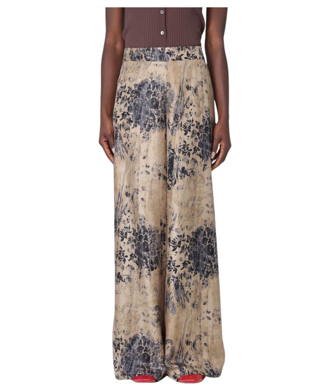 ANTONIO MARRAS Мульти шелковые прямые брюки, фото 1