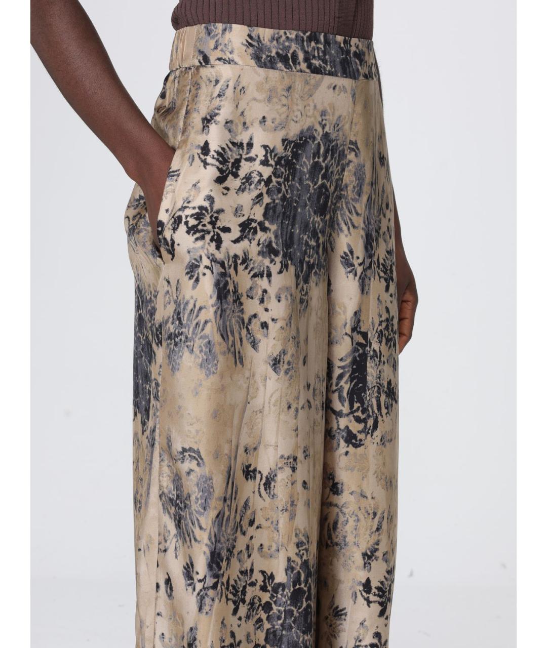 ANTONIO MARRAS Мульти шелковые прямые брюки, фото 3