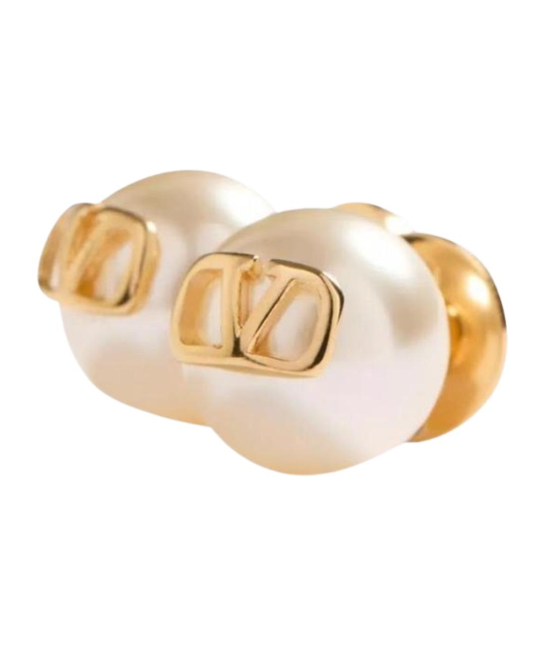 VALENTINO Золотые латунные серьги, фото 2