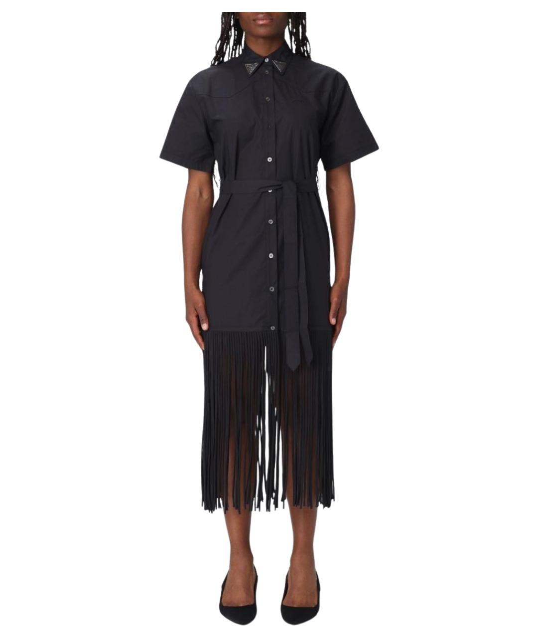 PINKO Черное хлопковое платье, фото 1