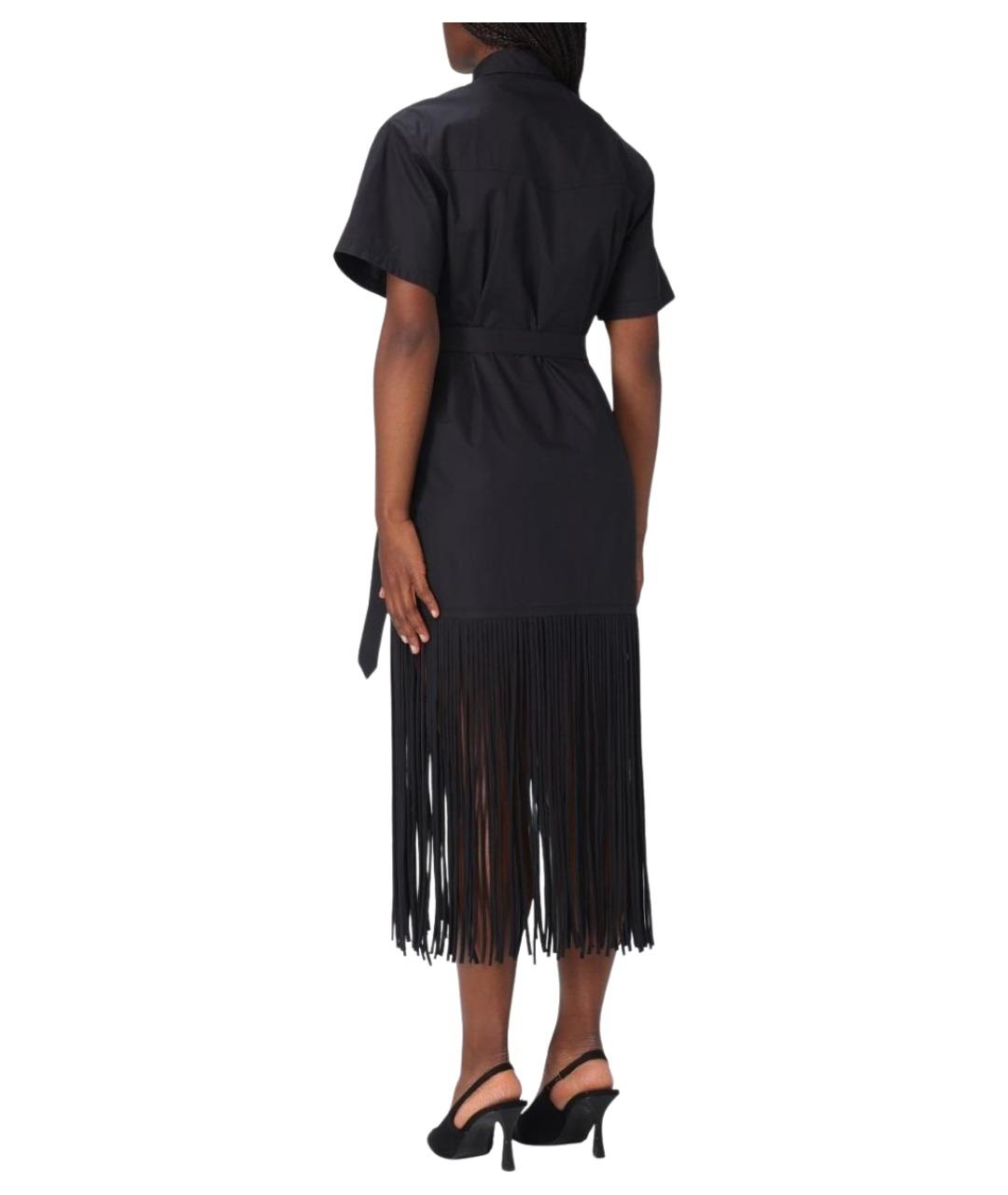 PINKO Черное хлопковое платье, фото 2