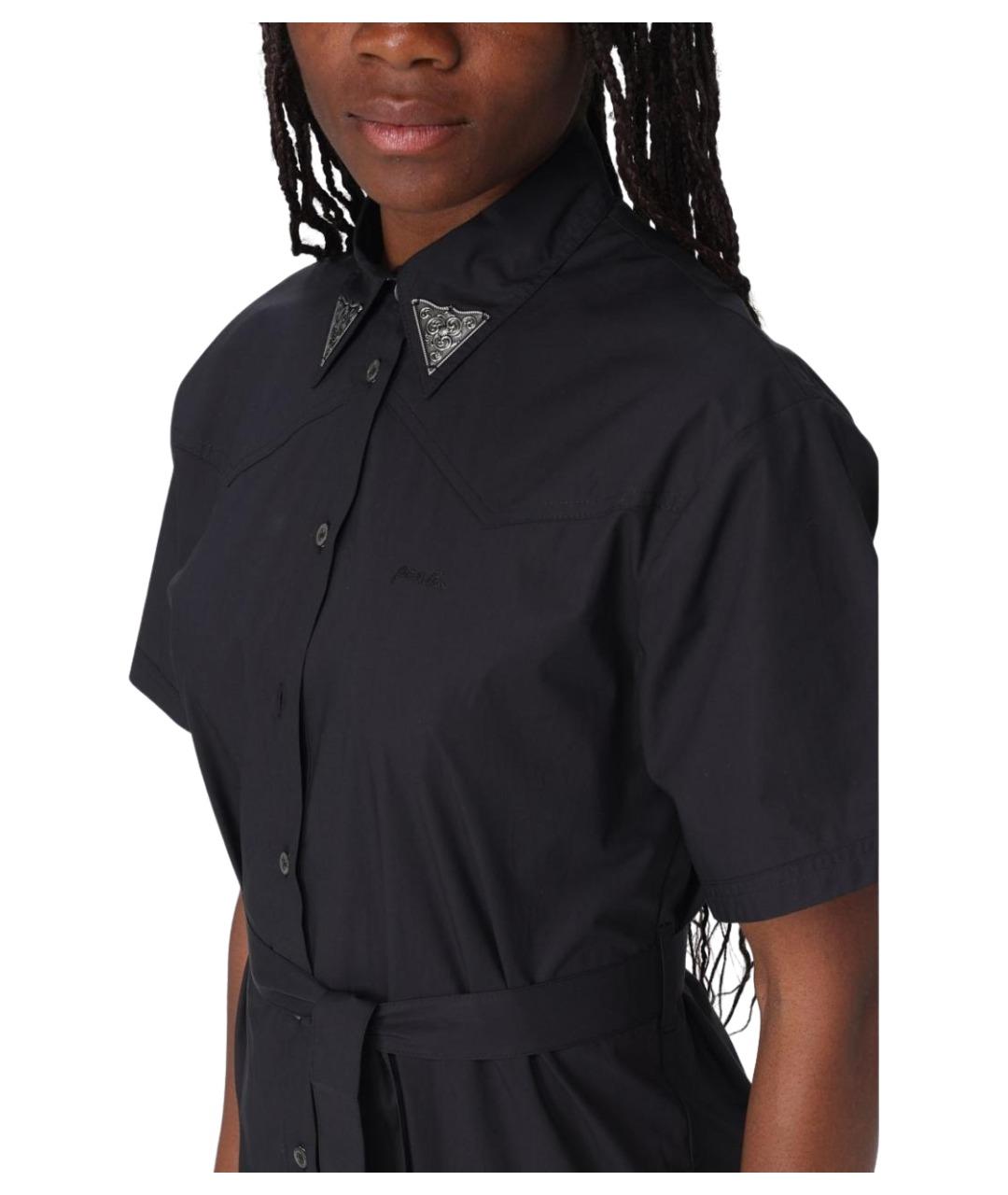 PINKO Черное хлопковое платье, фото 3