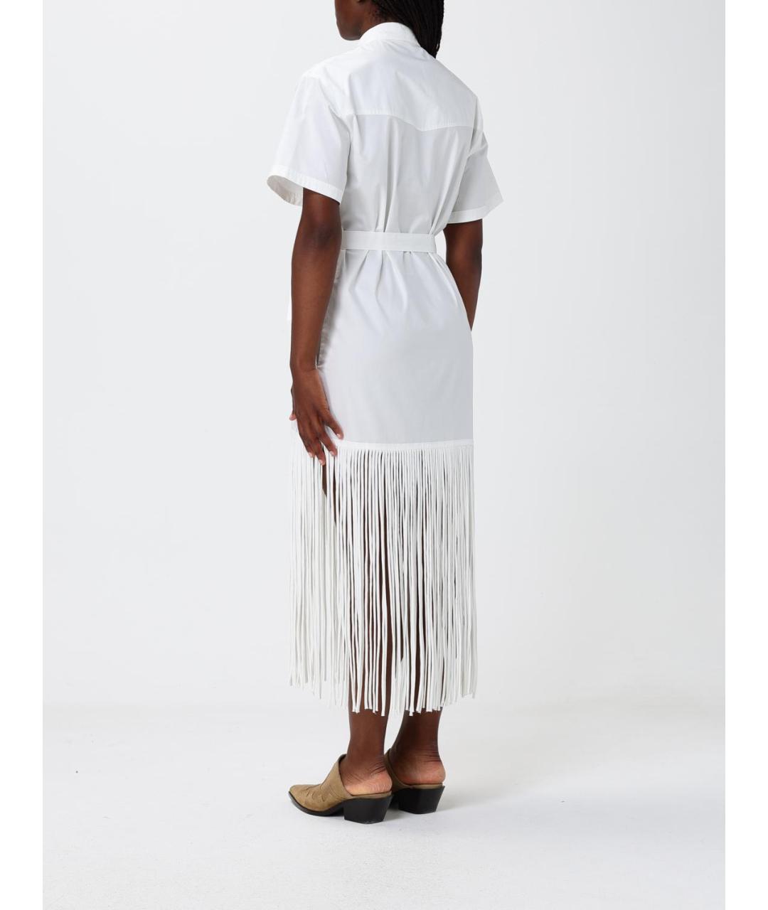 PINKO Белое хлопковое повседневное платье, фото 2