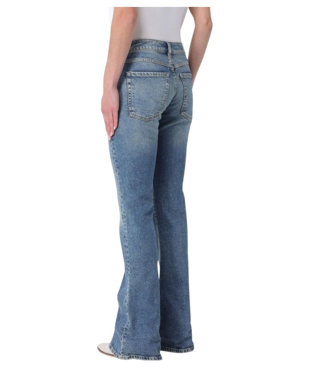 ICON DENIM Синие хлопковые джинсы клеш, фото 2