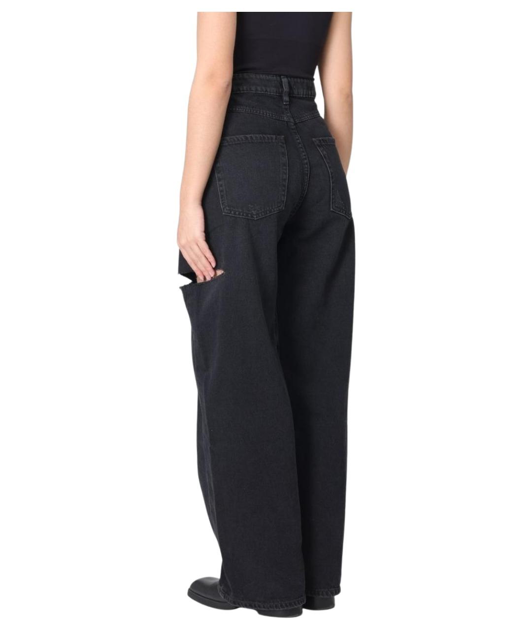 ICON DENIM Черные хлопковые прямые джинсы, фото 2