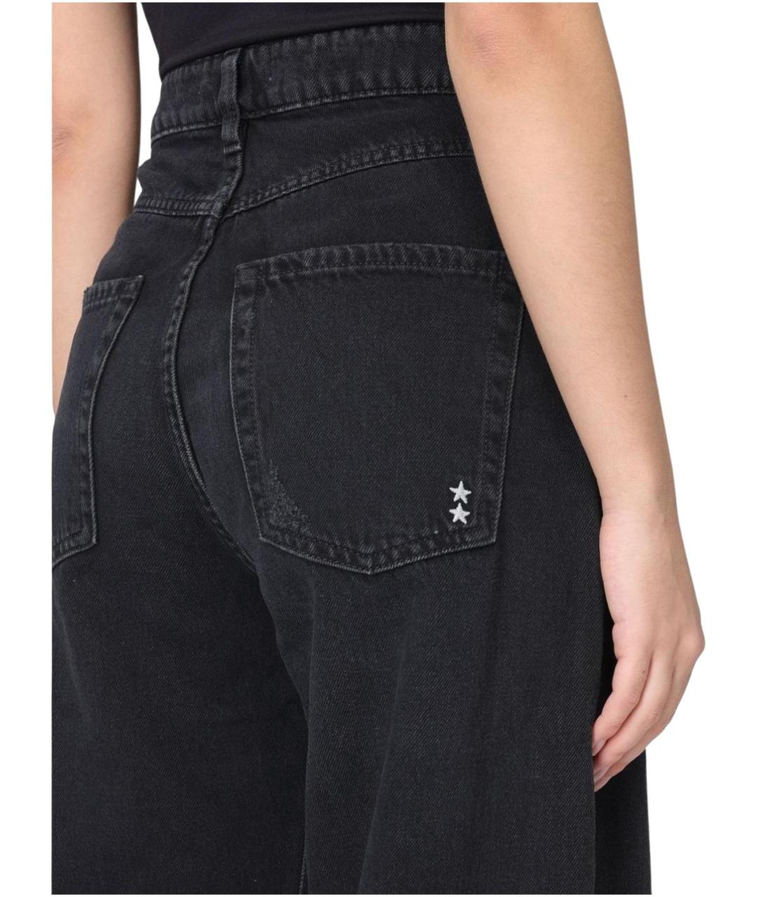 ICON DENIM Черные хлопковые прямые джинсы, фото 3