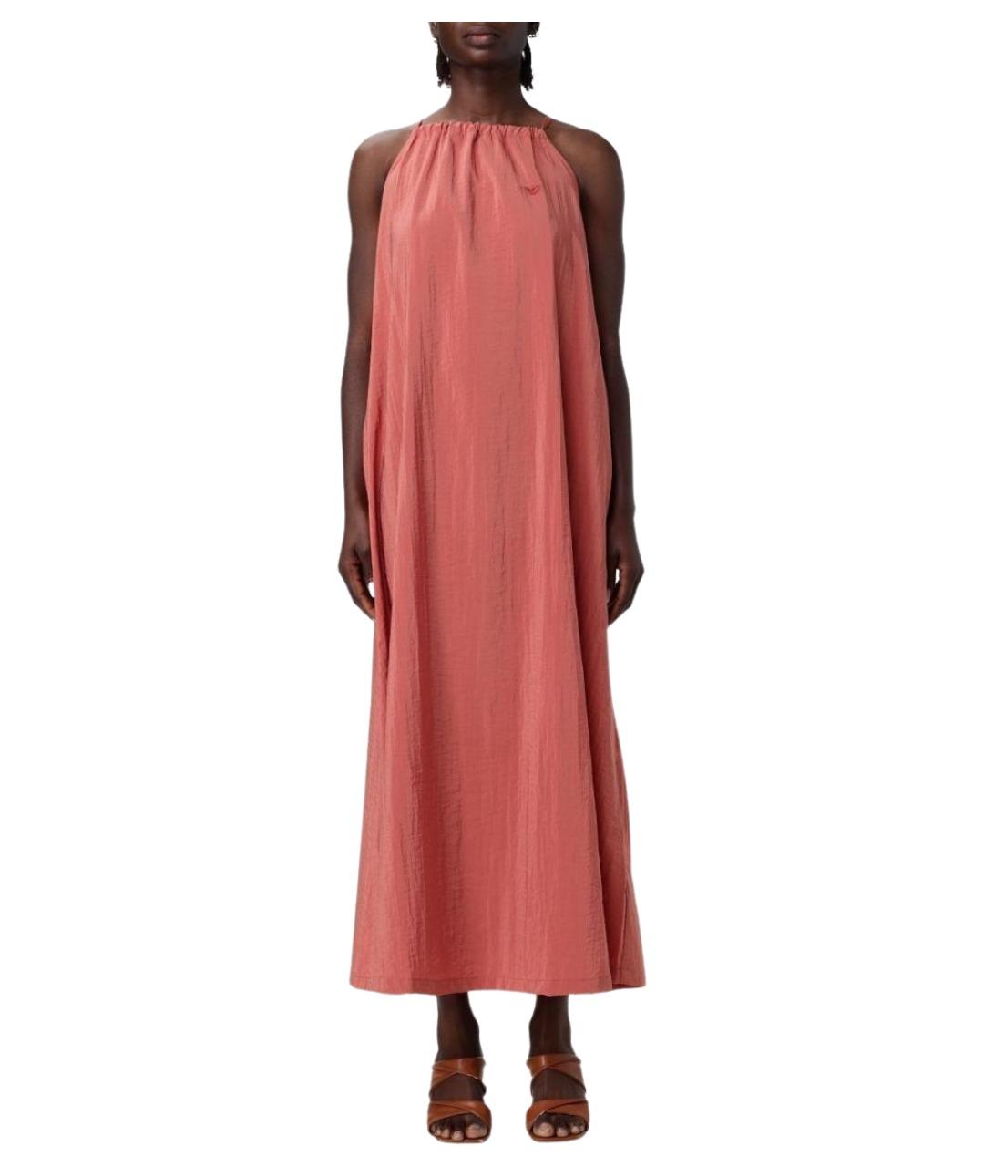 EMPORIO ARMANI Красное полиамидовое платье, фото 1