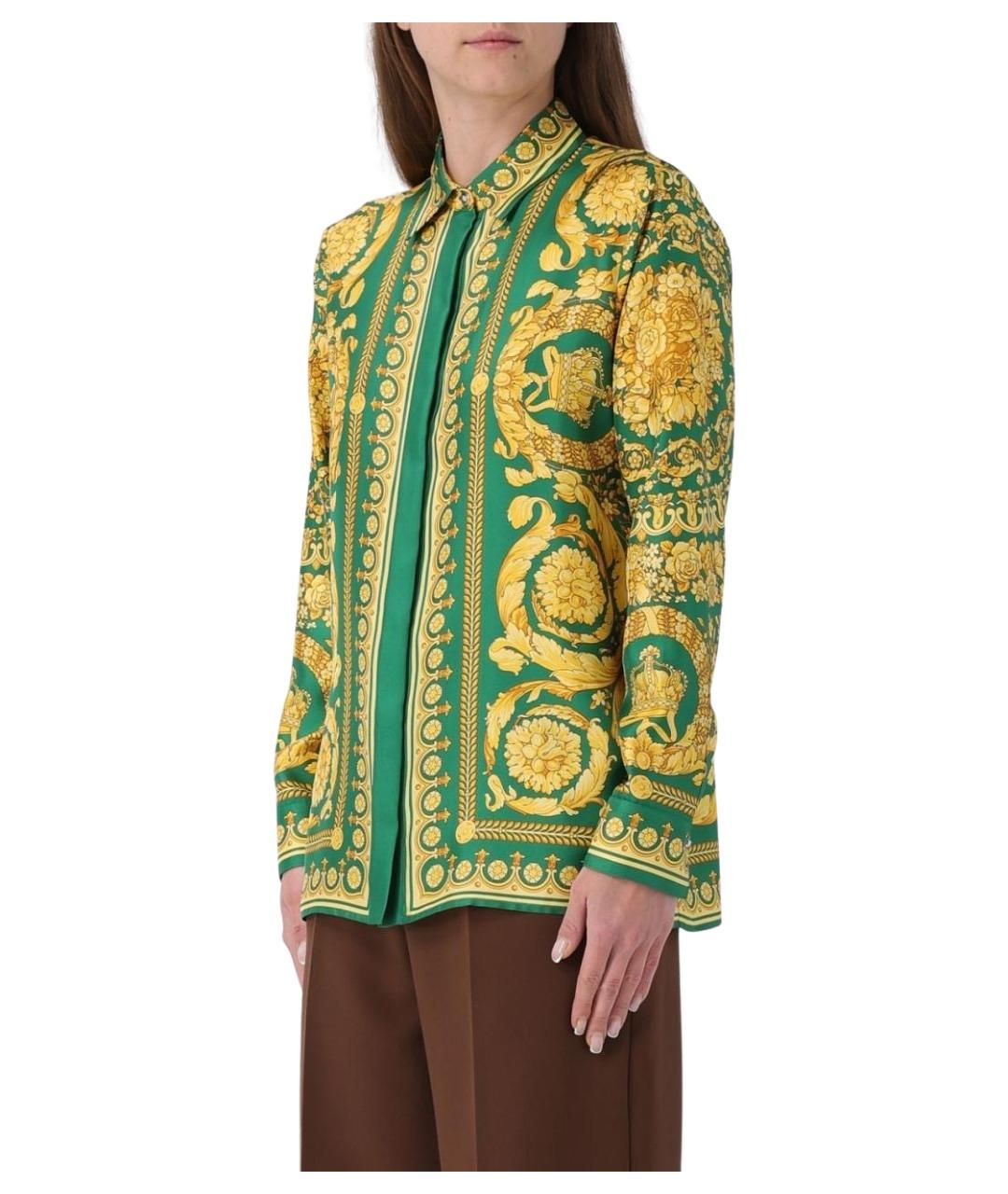 VERSACE Мульти шелковая рубашка, фото 3