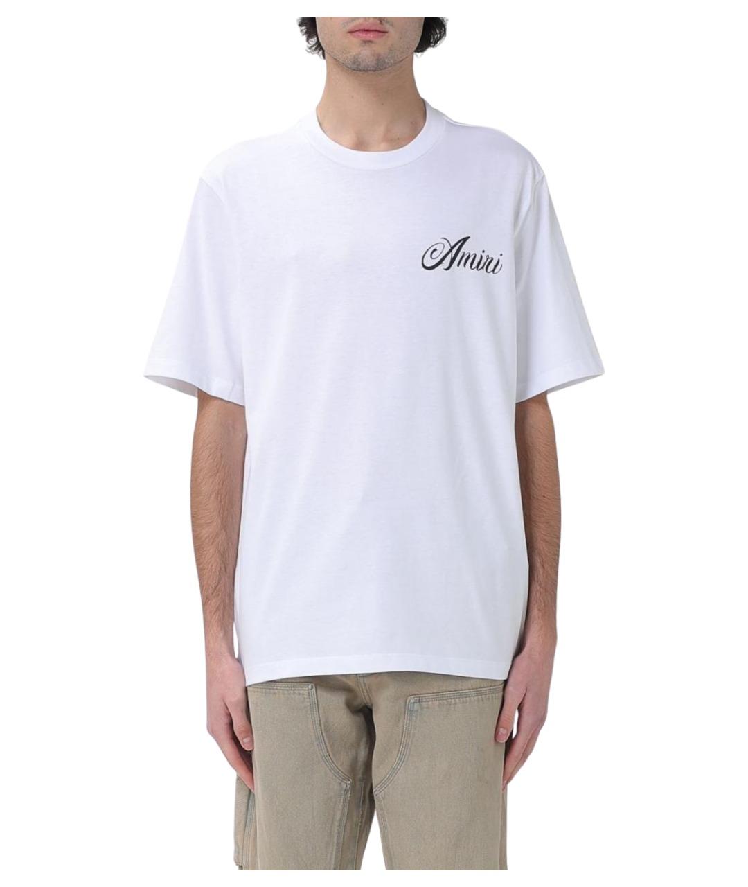 AMIRI Белая хлопковая футболка, фото 1