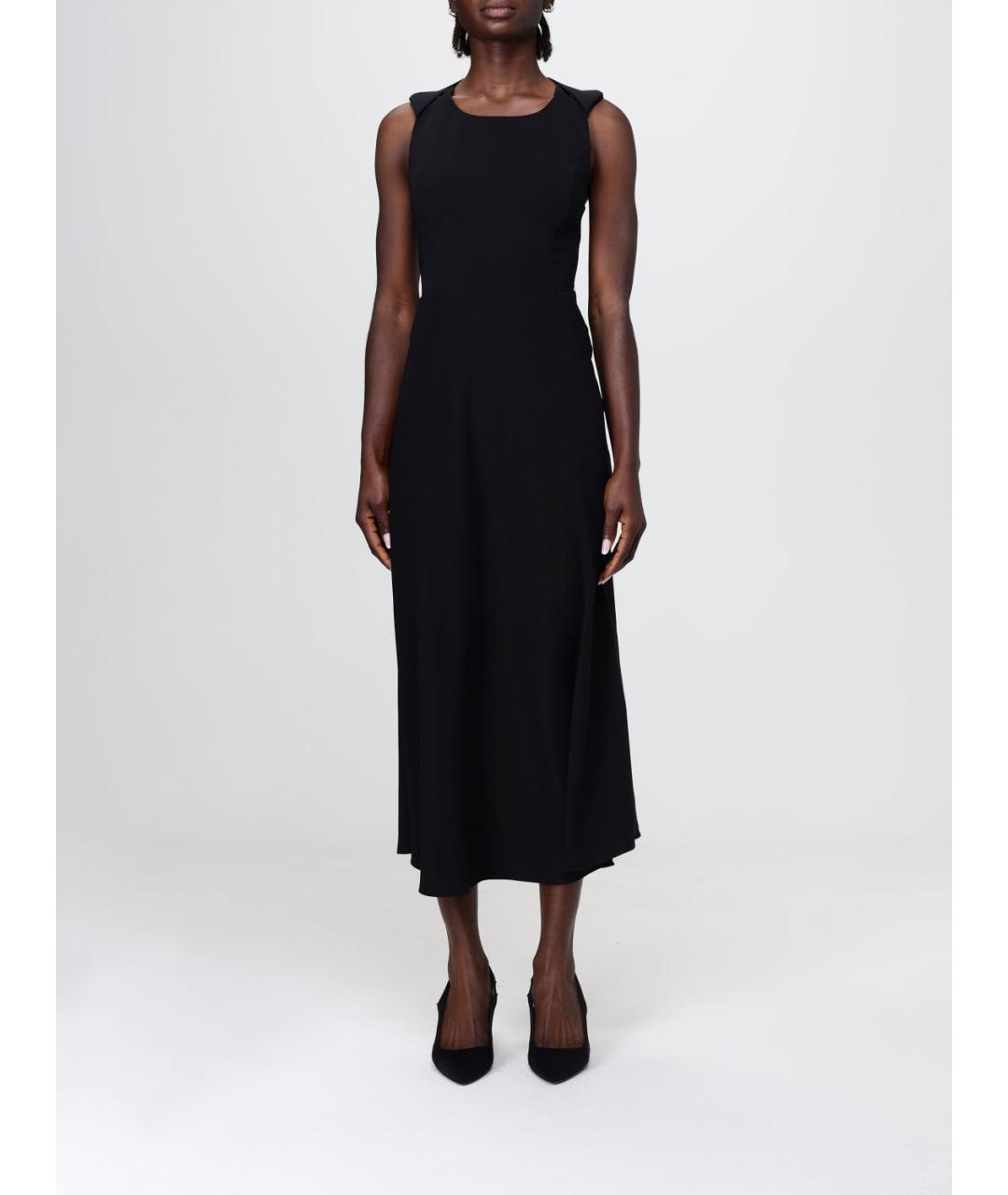 ARMANI EXCHANGE Черное полиэстеровое вечернее платье, фото 4