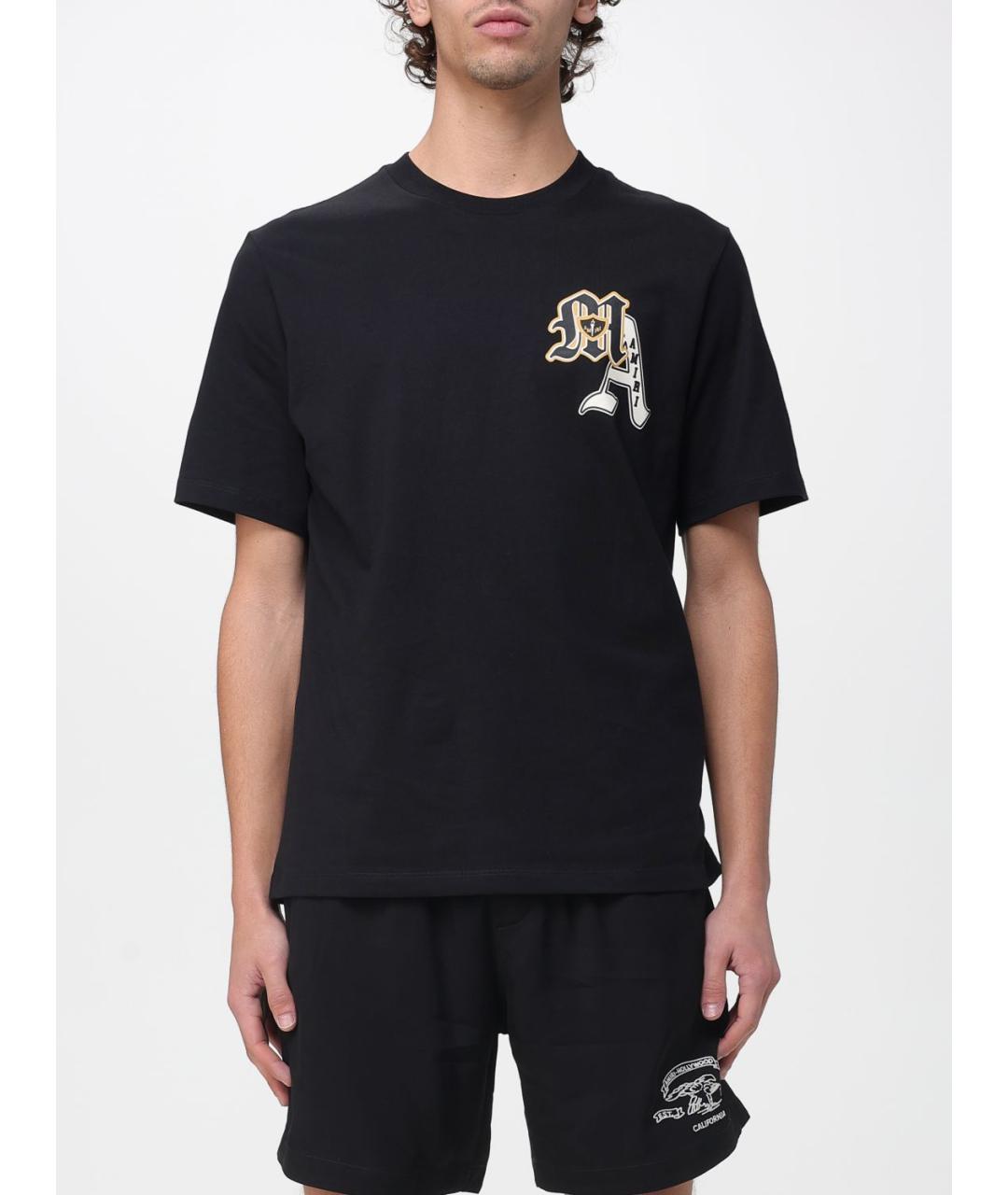 AMIRI Черная хлопковая футболка, фото 4