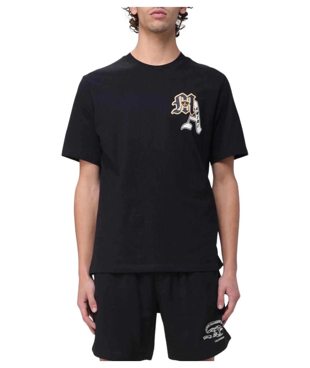 AMIRI Черная хлопковая футболка, фото 1