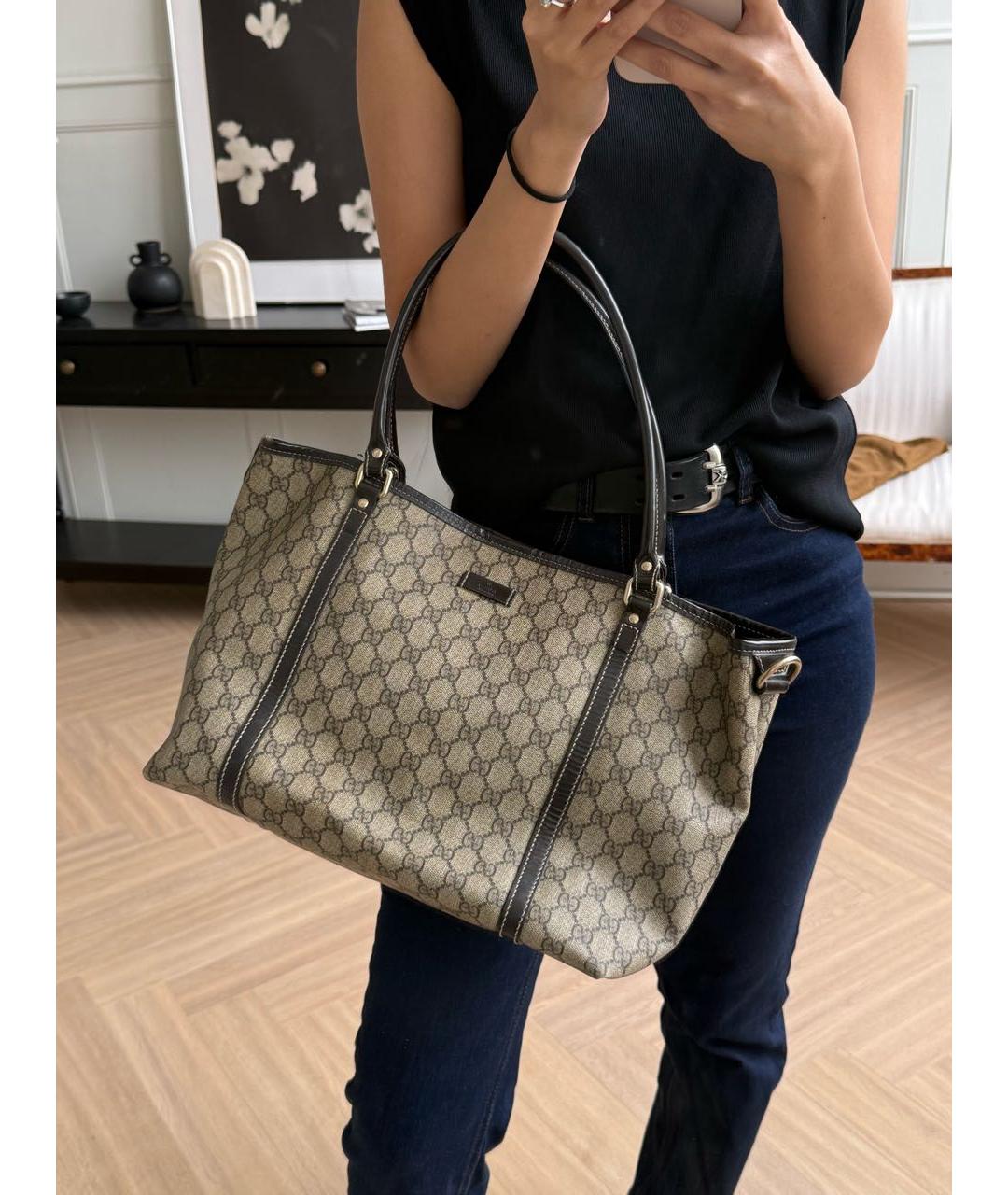 GUCCI Бежевая сумка тоут, фото 4