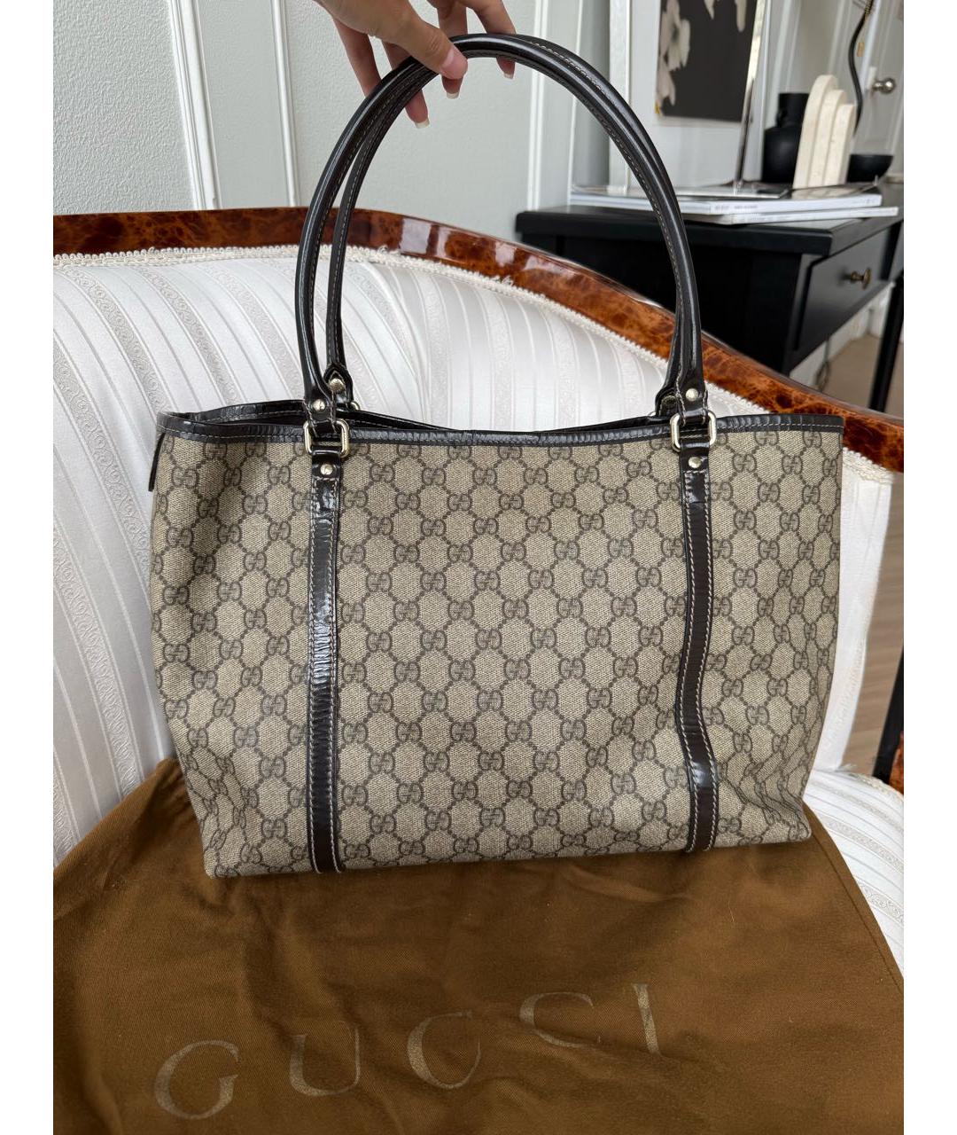 GUCCI Бежевая сумка тоут, фото 2