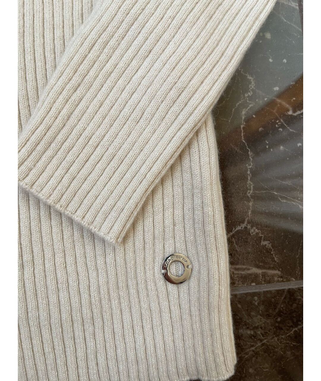 LORO PIANA Бежевый кашемировый джемпер / свитер, фото 3
