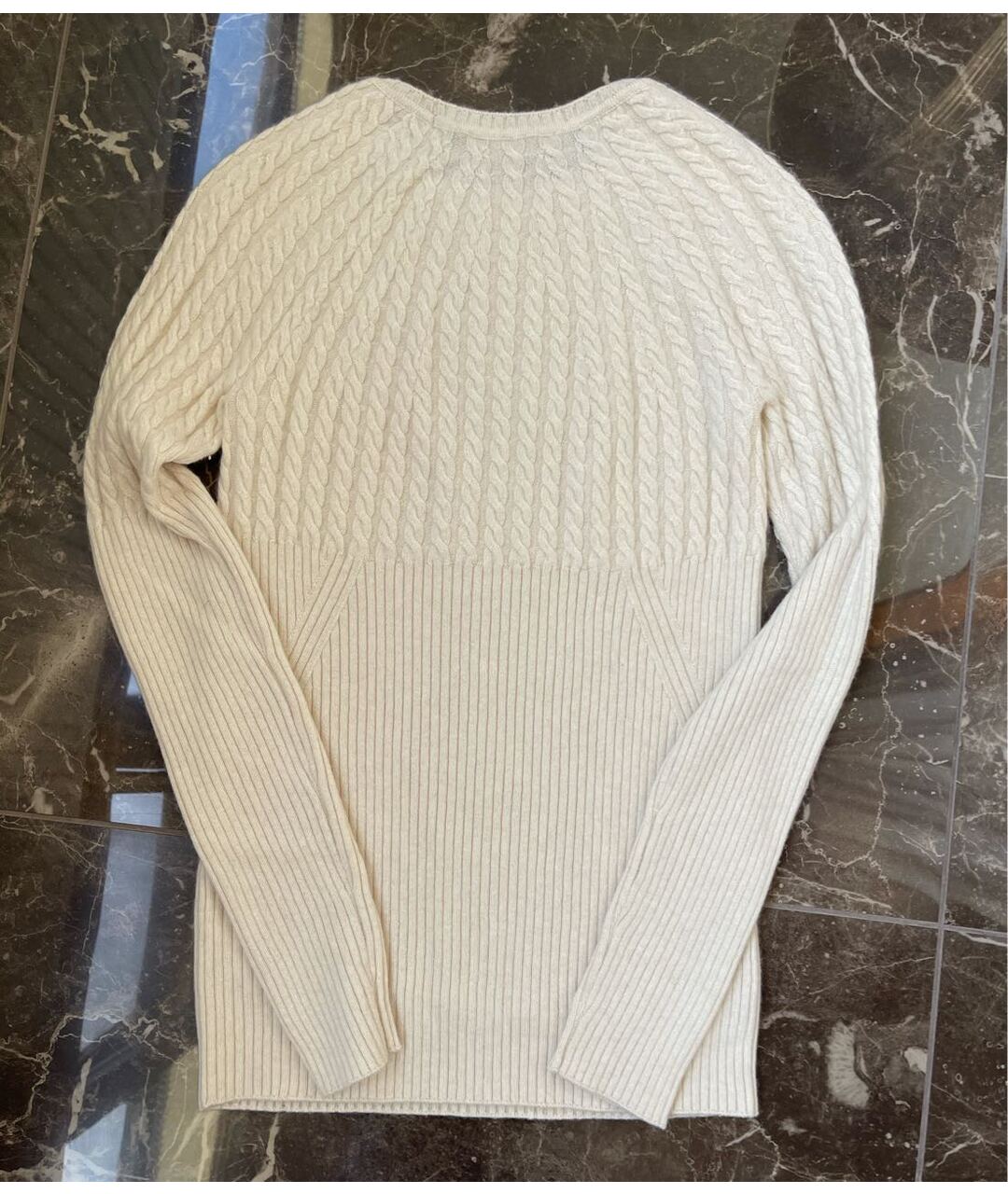LORO PIANA Бежевый кашемировый джемпер / свитер, фото 2