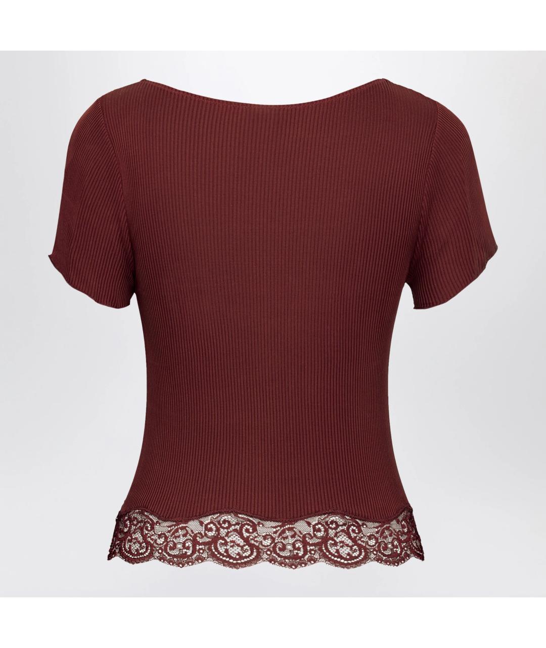 SAINT LAURENT Красная хлопковая футболка, фото 2