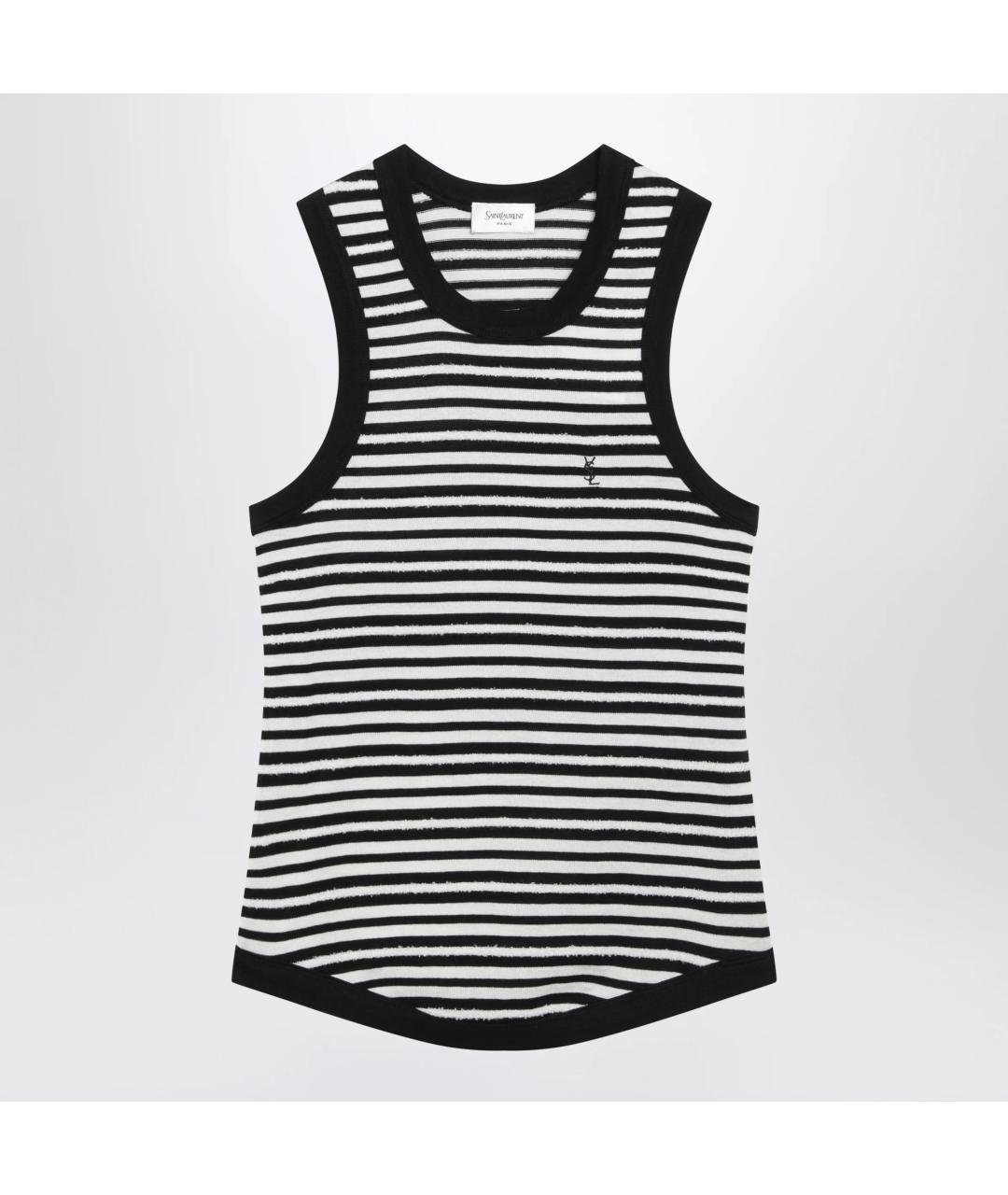 SAINT LAURENT Мульти хлопковая майка, фото 3