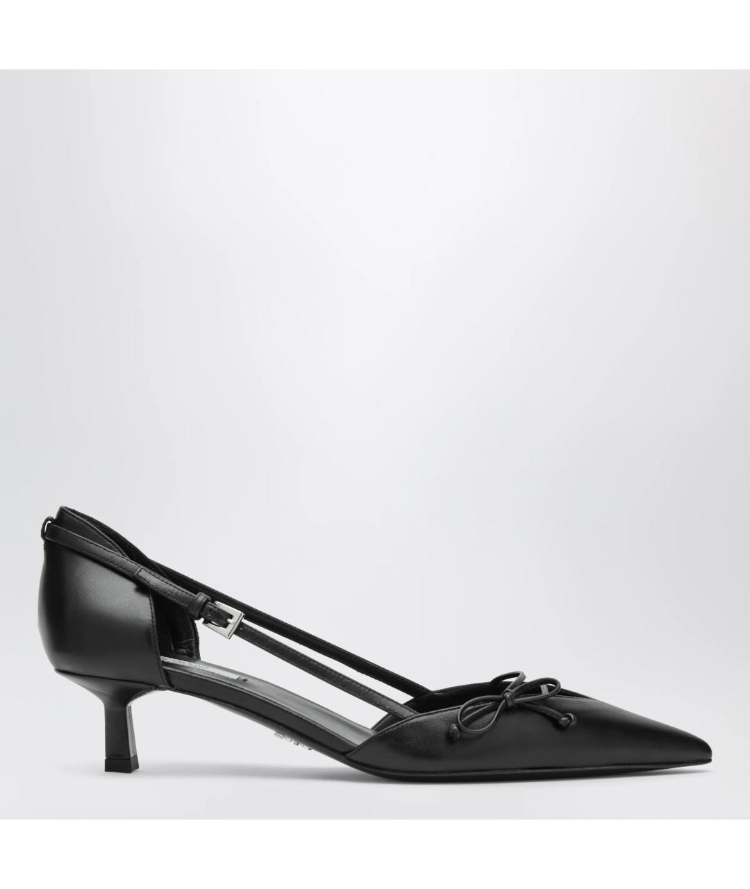 PRADA Черные кожаные туфли, фото 3