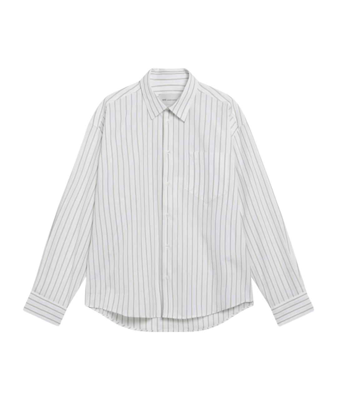 Ami Paris Белая хлопковая кэжуал рубашка, фото 1