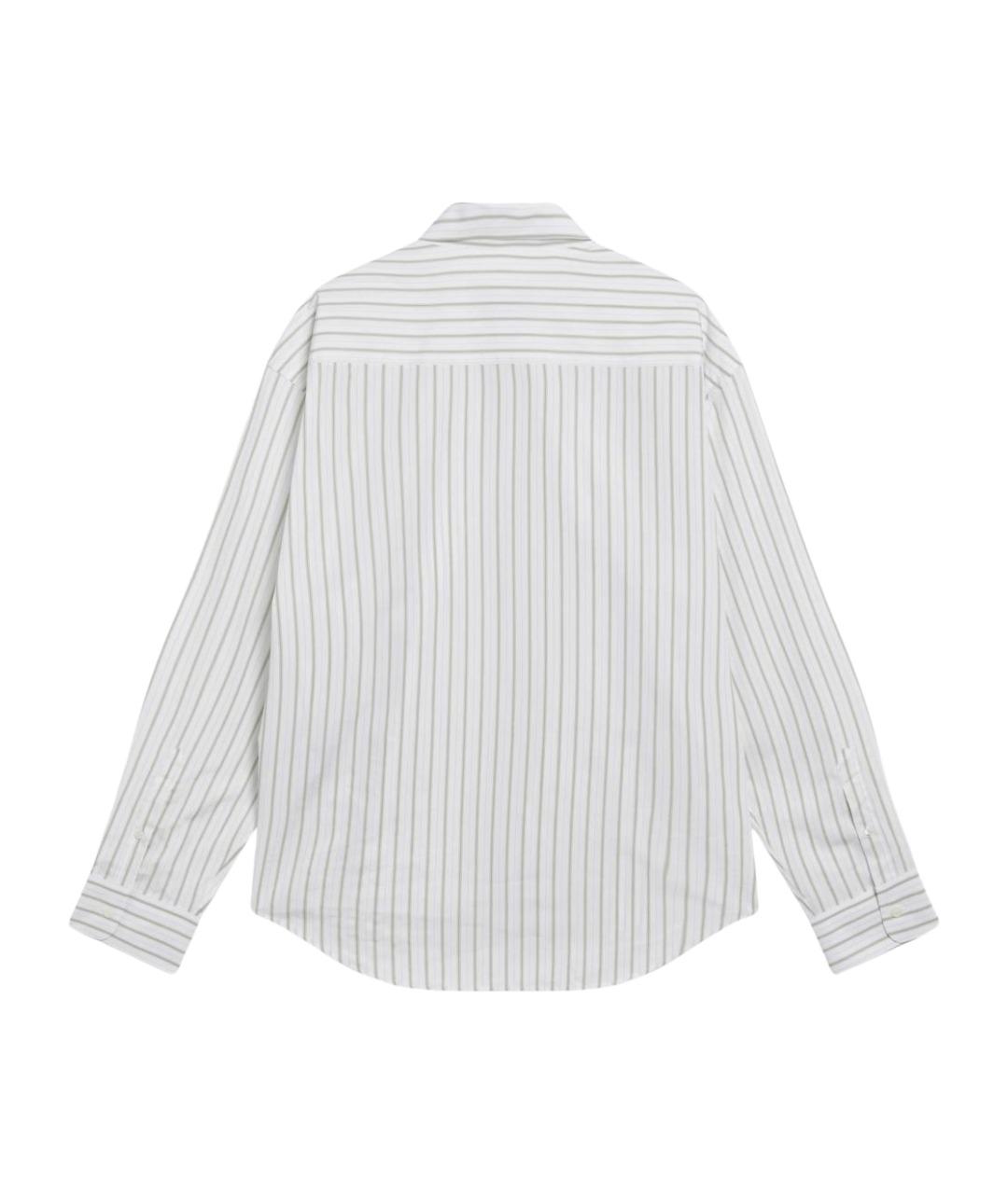 Ami Paris Белая хлопковая кэжуал рубашка, фото 2