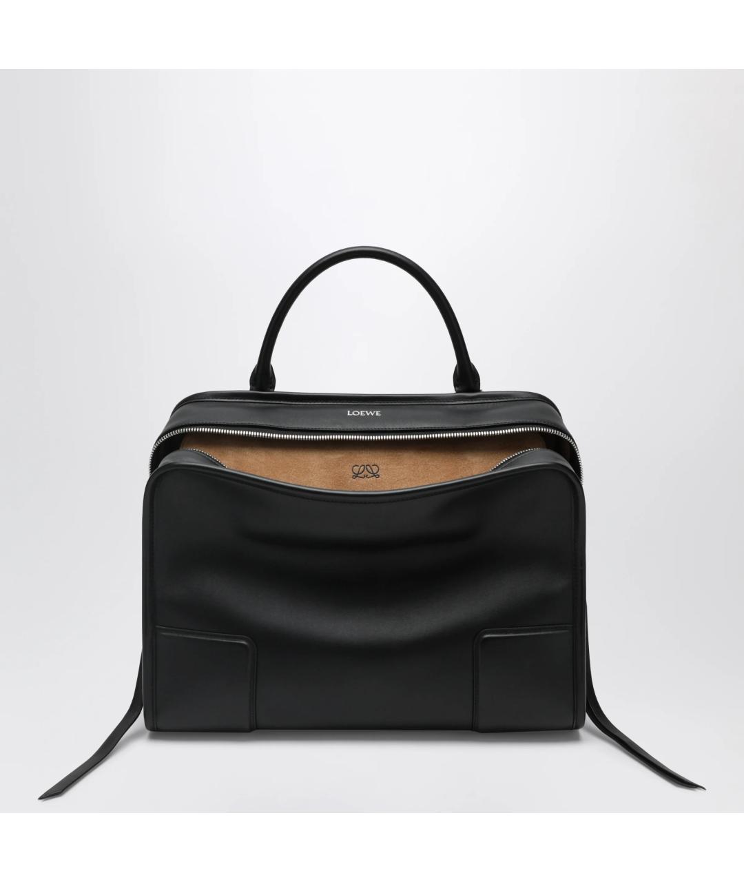 LOEWE Черная кожаная сумка тоут, фото 3