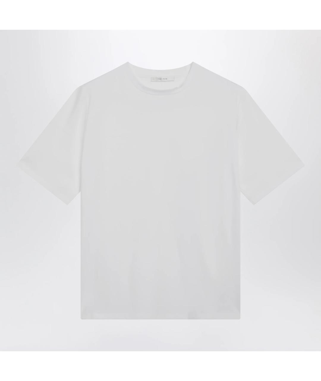 THE ROW Белая хлопковая футболка, фото 3