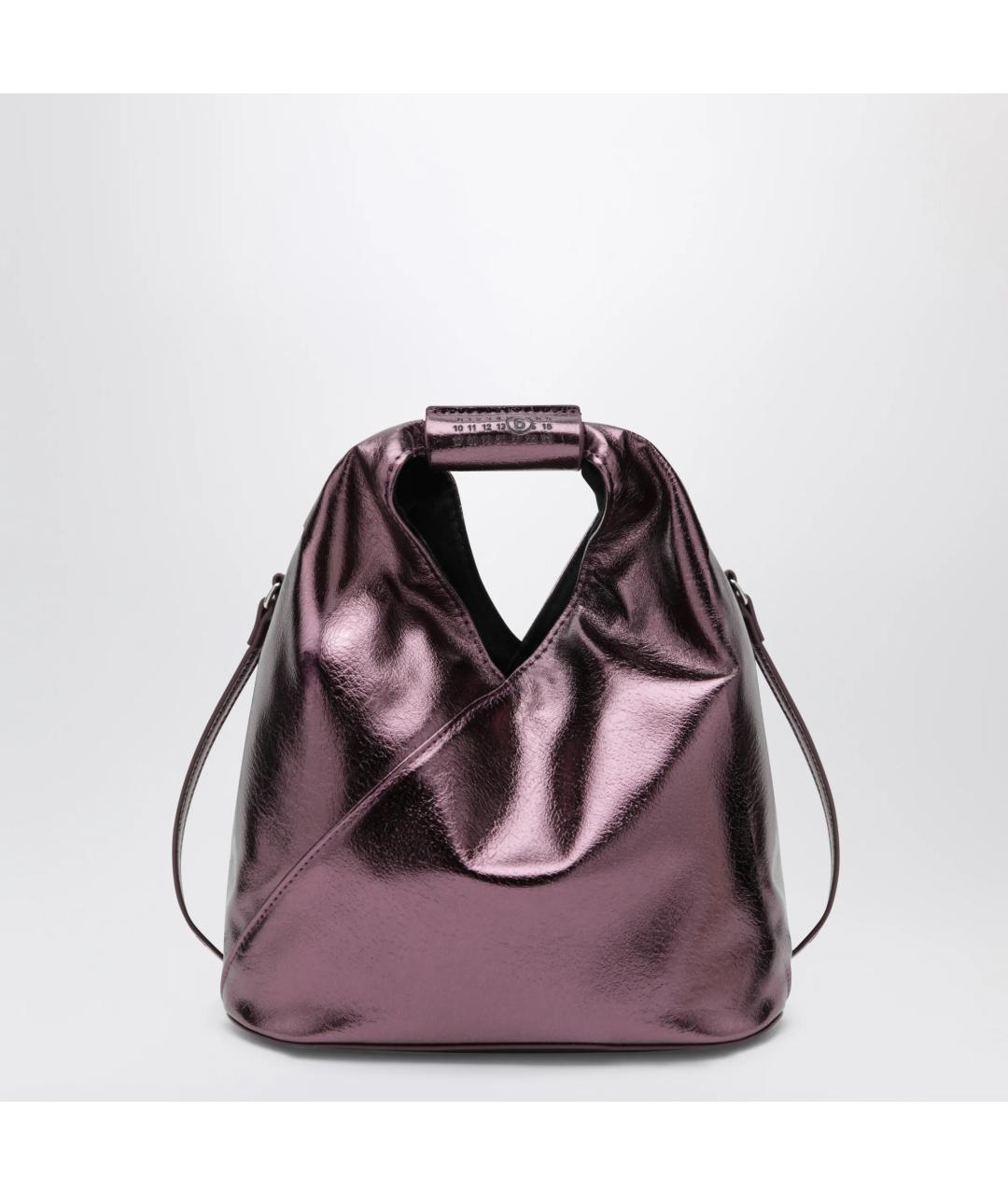 MM6 MAISON MARGIELA Фиолетовая сумка тоут из искусственной кожи, фото 3