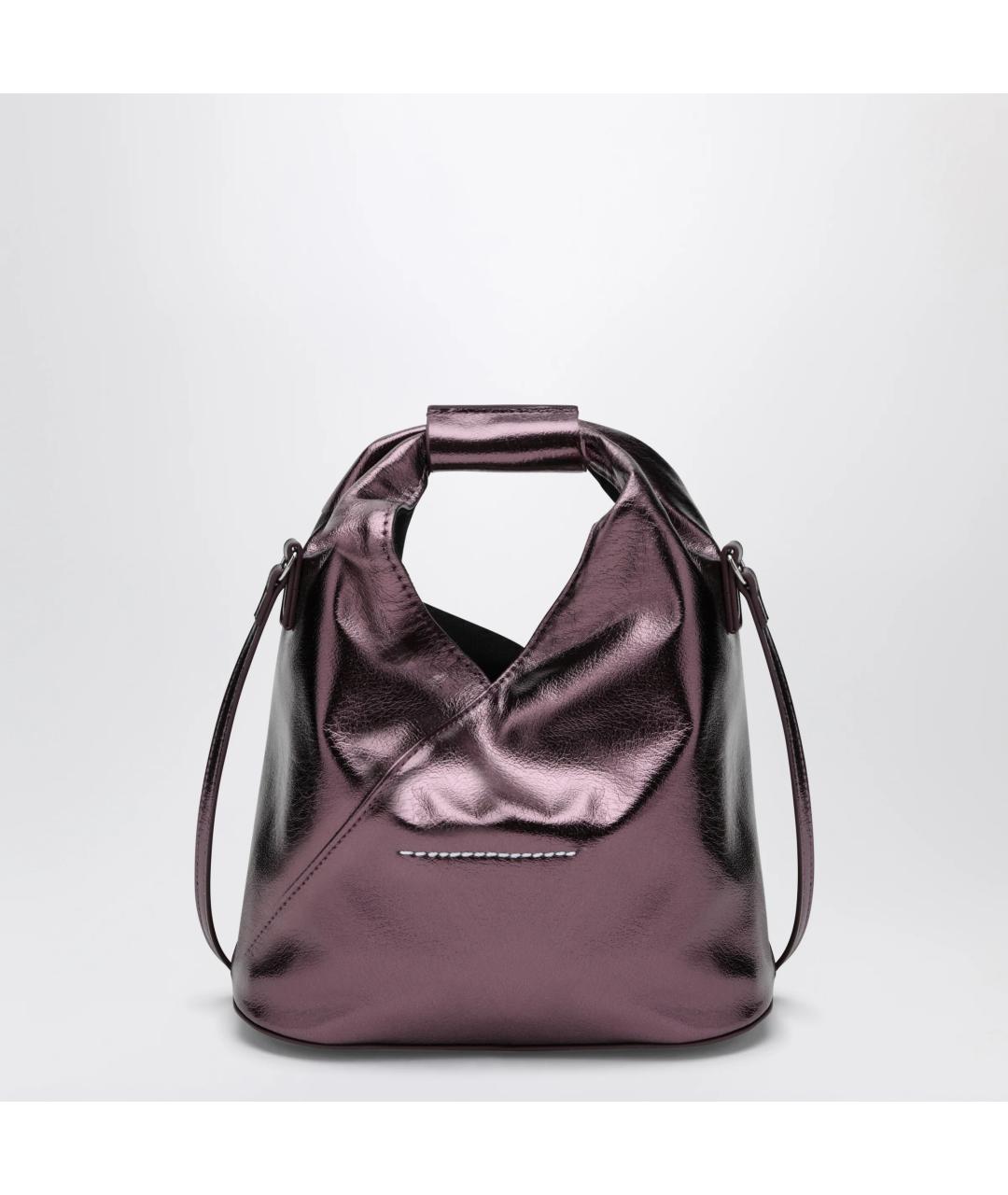 MM6 MAISON MARGIELA Фиолетовая сумка тоут из искусственной кожи, фото 2