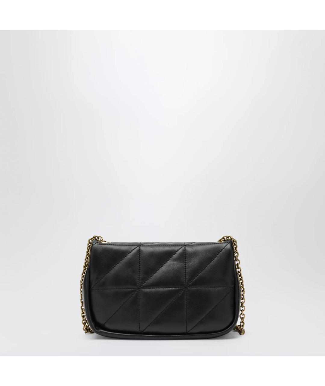 SAINT LAURENT Черная кожаная сумка через плечо, фото 2