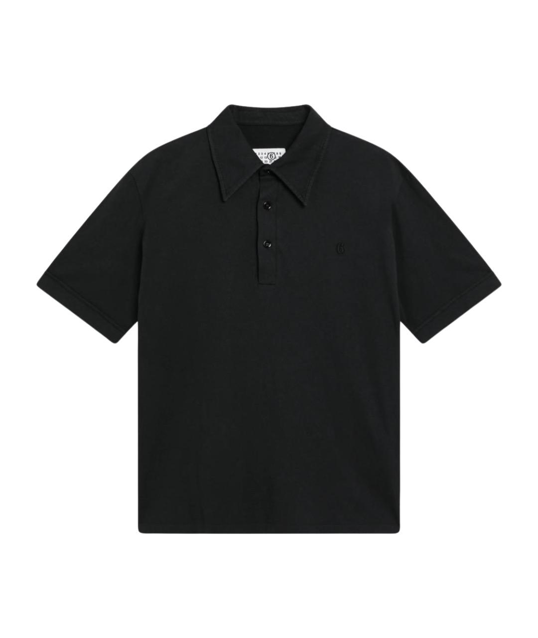 MM6 MAISON MARGIELA Черная хлопковая кэжуал рубашка, фото 1