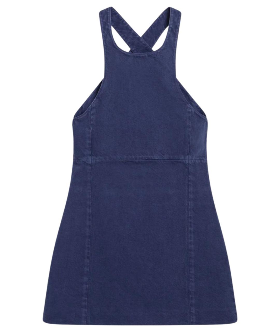 MIU MIU Синее хлопковое повседневное платье, фото 1