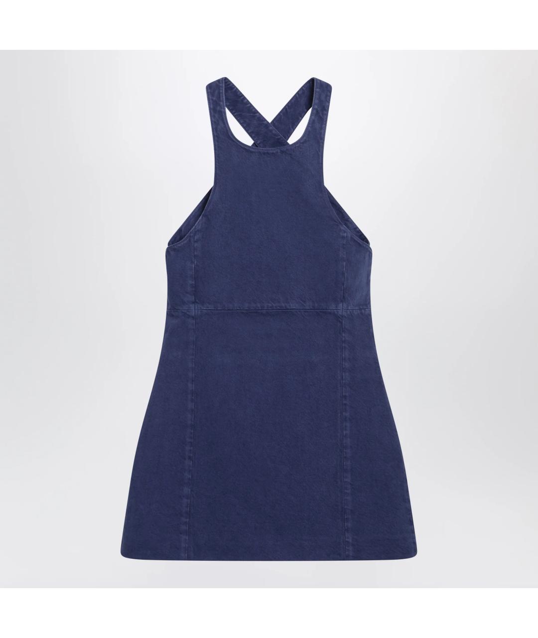 MIU MIU Синее хлопковое повседневное платье, фото 3